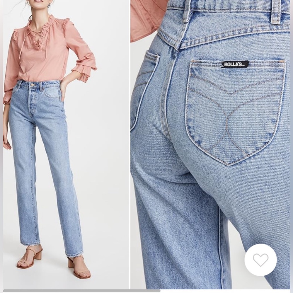 Rolla’s high waist, straight leg jean. Great condition.